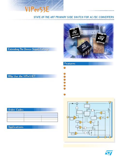 ,IC型号VIPER53EDIP,VIPER53EDIP PDF资料,VIPER53EDIP经销商,ic,电子元器件 51